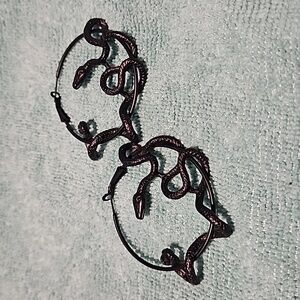 Snake Hoop Earrings